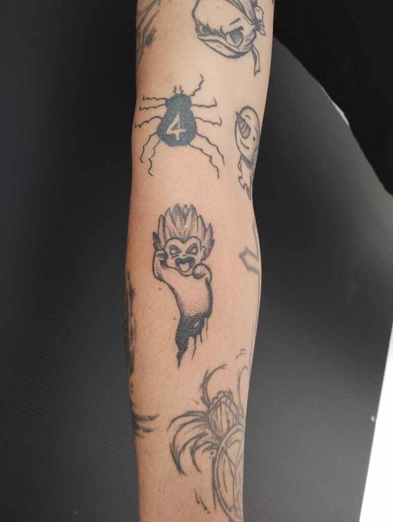 Gotrunks ghost fantômes Tortue ninja Plue Fairy tail Araignée Hunter x hunter Tattoo tatouage Tattoo Par Leonie Kats Tattoo & Piercing